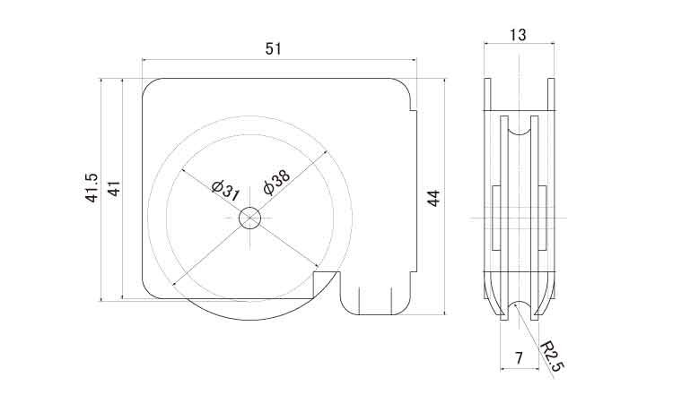 戸車(EKWー0001(ヨコヅナ