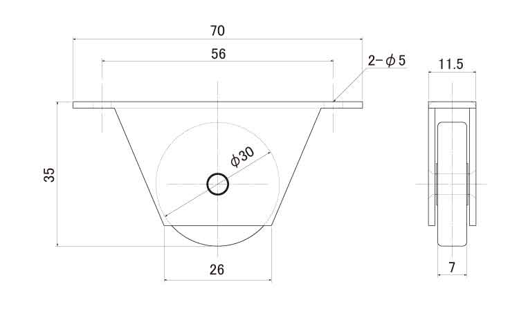 戸車(EKWー0003(ヨコヅナ