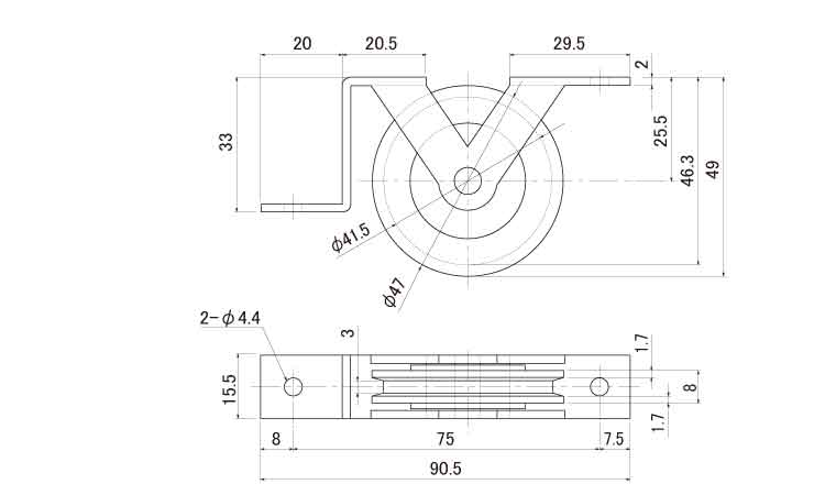 戸車(EKWー0005(ヨコヅナ