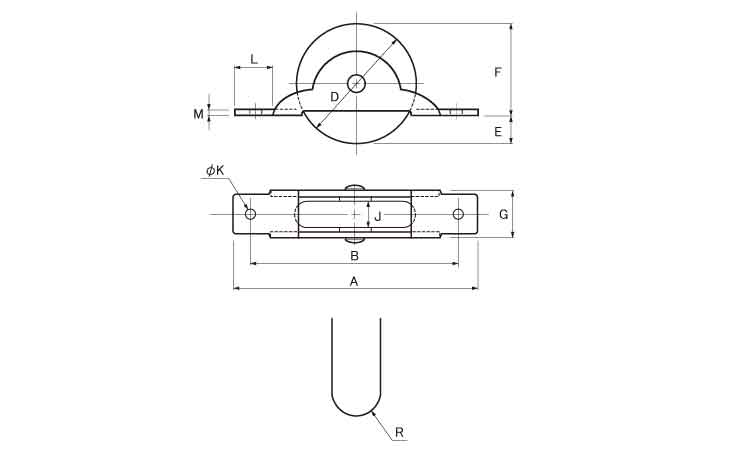 戸車(FDMー0338(ヨコヅナ