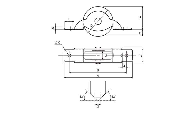 戸車(FPMー0339(ヨコヅナ