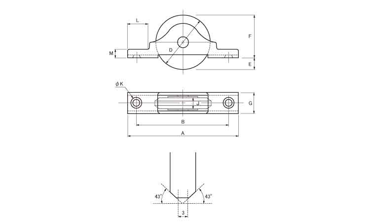 戸車(FTSー0759(ヨコヅナ