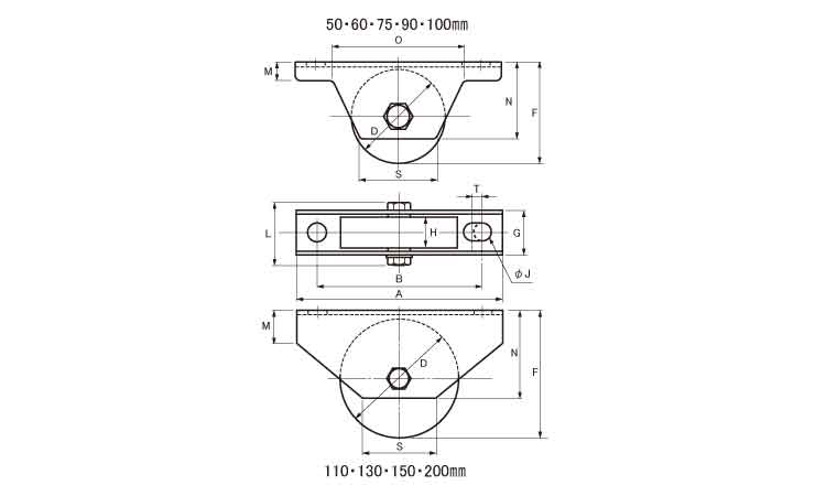 戸車(JCS-0902(ヨコヅナ