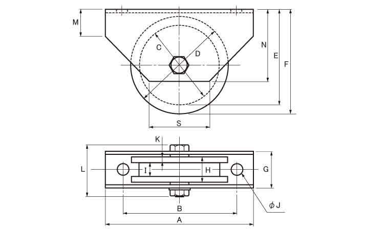 戸車(JCSW2006(ヨコヅナ