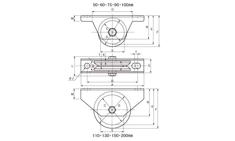 戸車(JGMー1505(ヨコヅナ