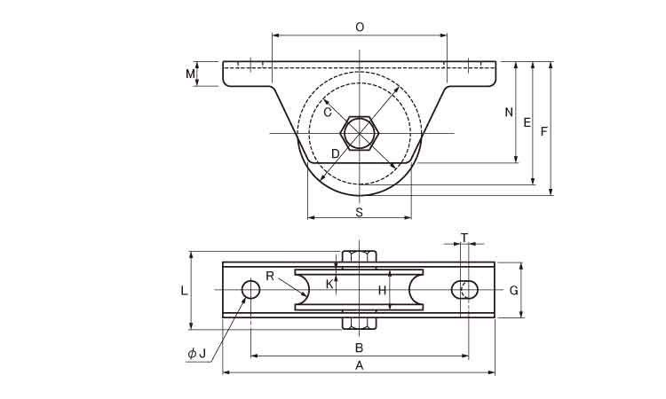 戸車(JMSー0601(ヨコヅナ
