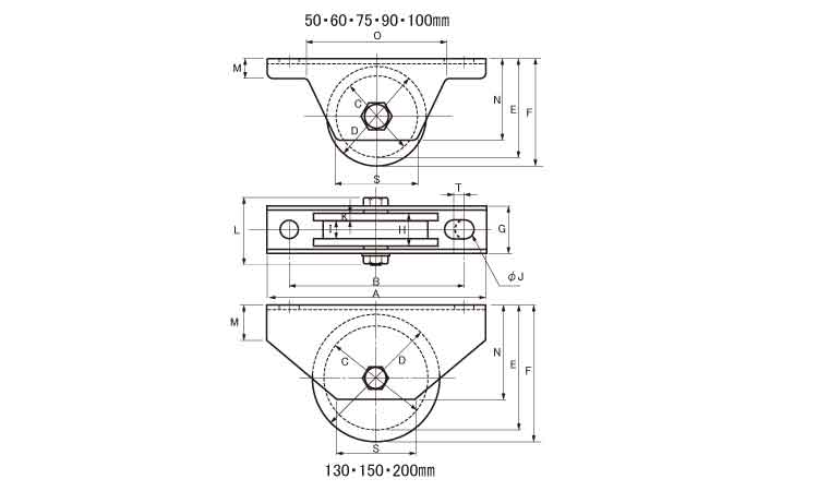 戸車(JMSー1006(ヨコヅナ