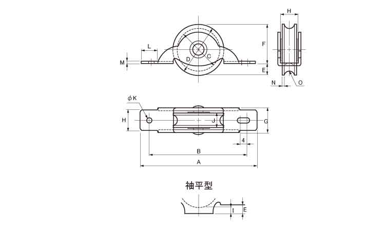戸車(LPMー0362(ヨコヅナ