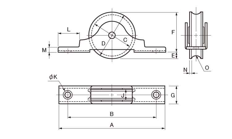 戸車(NMSー0401(ヨコヅナ