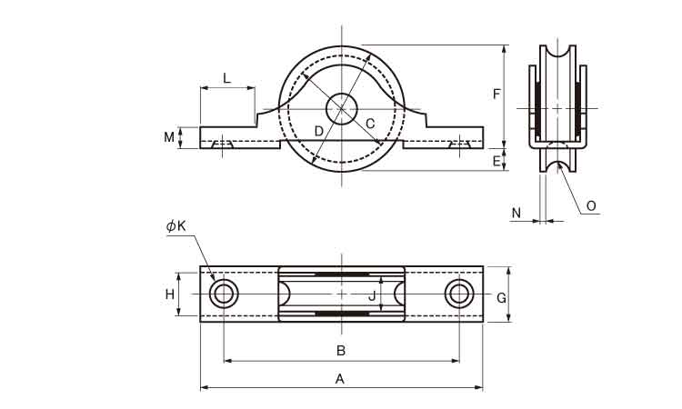戸車(SASー0361(ヨコヅナ