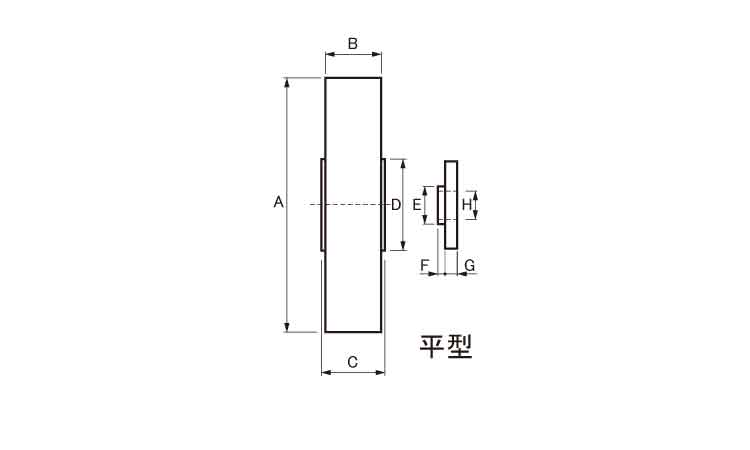 戸車(SMPー0752(ヨコヅナ