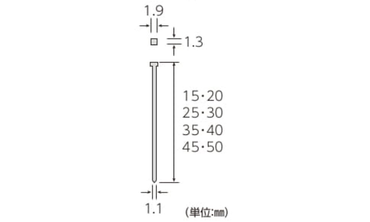 仕上げ釘(Kベージュ(若井 15.0