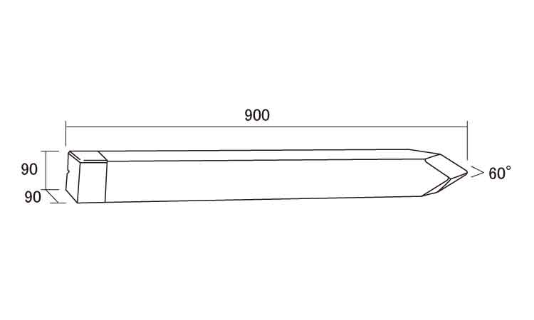 用地境界杭(B型