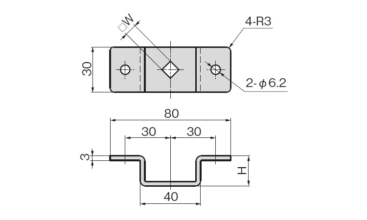 ACー1025ーLー2ー20止め金