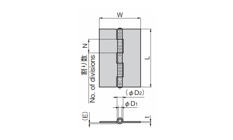 平型蝶番(Bー1102、Bー1059、Bー102)