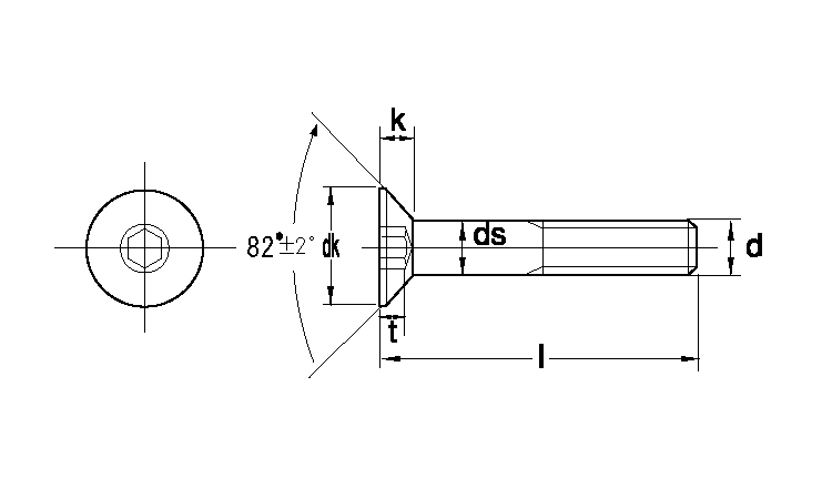 皿キャップボルト(UNC 3/16 #2