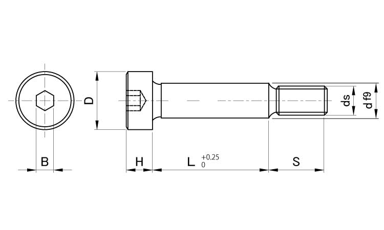 SUSショルダーボルト(大喜多製 10.0 6.0