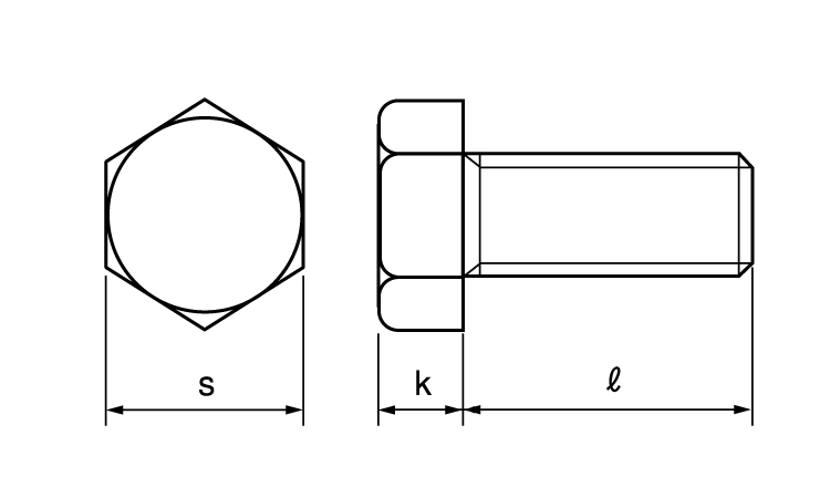六角ボルト(全ねじ(その他・特細 50.0 30.0