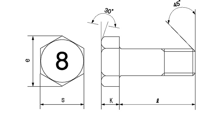8マークボルト(半(細目 40.0 12.0