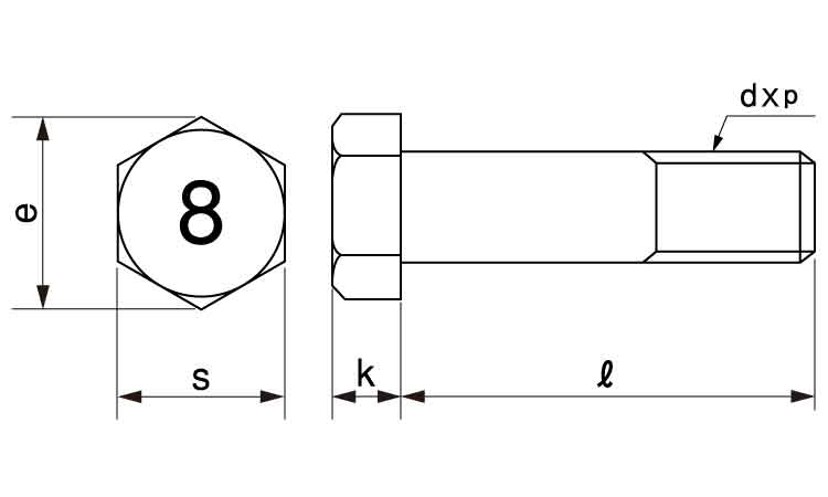 8マークボルト(小形(半(並目 30.0 8.0