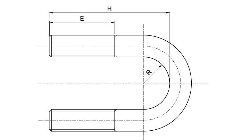 Uボルト(船舶用(C形 10.0