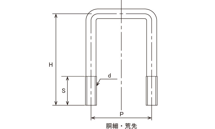 コノ字ボルト(□60×30 10.0