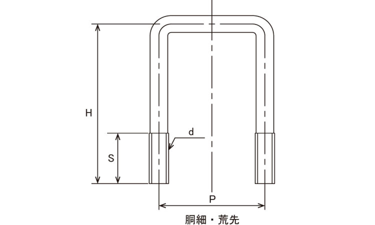 コノ字ボルト(□100×100 8.0