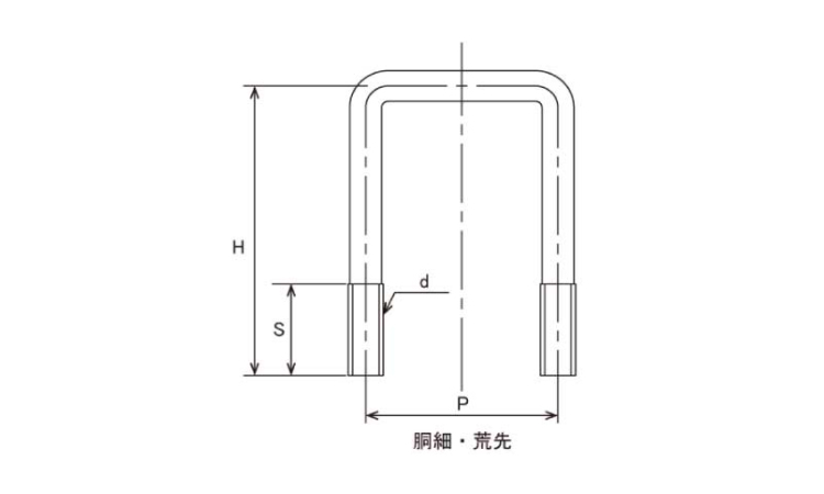 コの字BT100×100ウィット 3/8