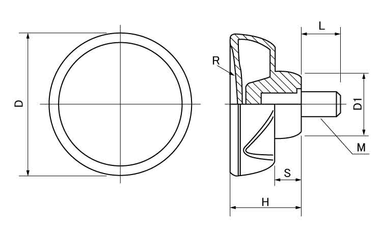 ラージグリップボルト(D45 20.0 6.0