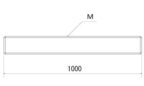 メーター寸切(ウィット 1/4