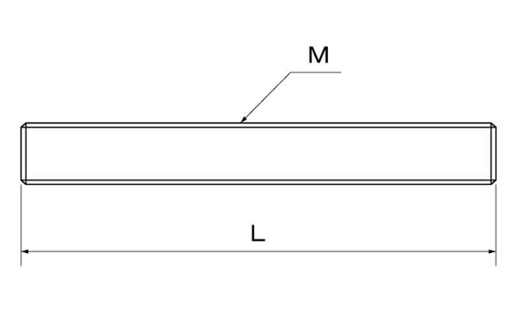 3メーター寸切(ウイット) 1/4