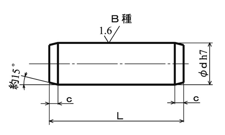 平行ピン(B種・大喜多製 4.0 1.0