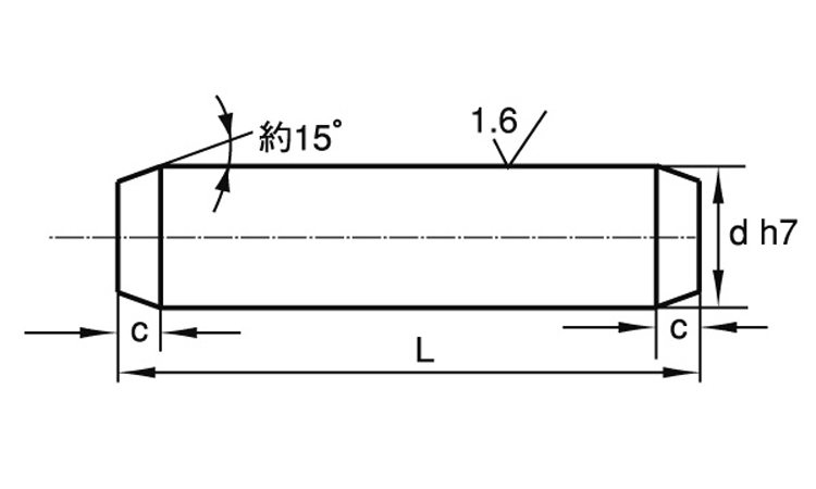 S45C平行ピン(B種・大喜多製 4.0 1.0