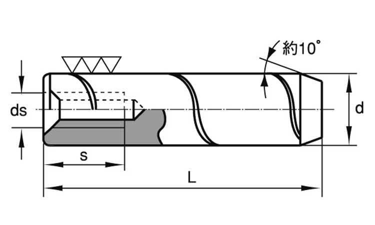 内ねじ付ダウエルピンA(大喜多製 15.0 6.0