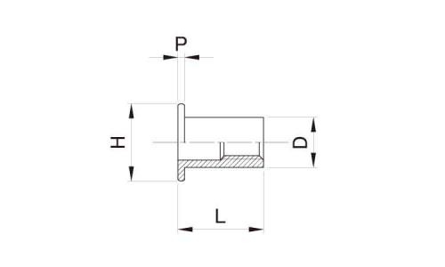 クリンプナット(スチール 4.0