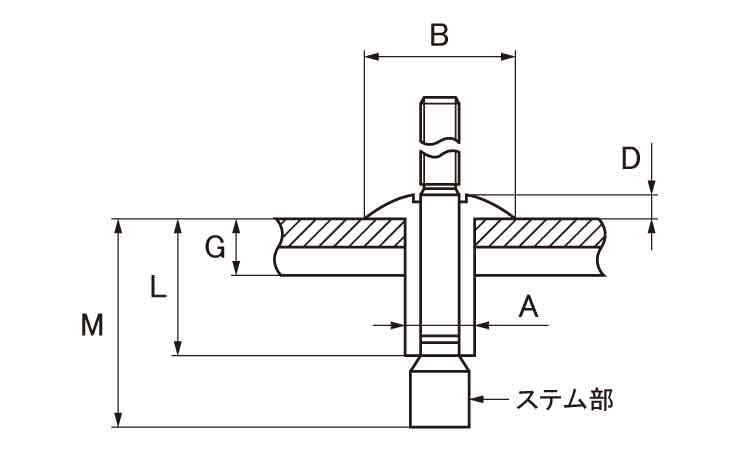 スチール・モノボルト丸2771 6.0