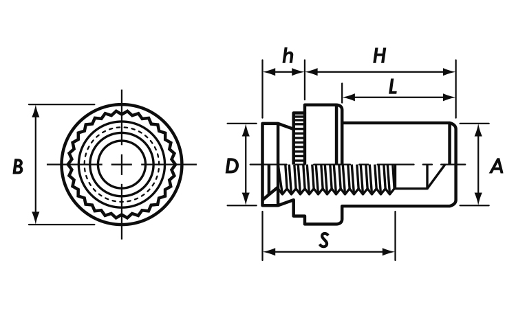 セルフクリンチングブラインドN 5.0