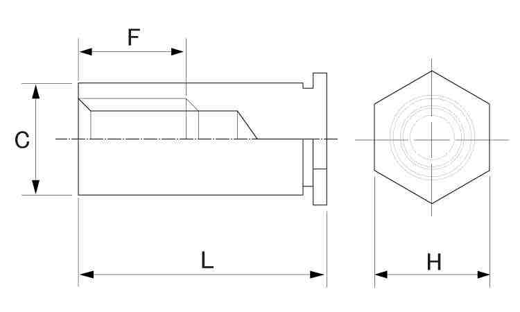 PEM スタンドオフ(ブラインド 3.0