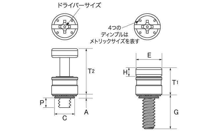 PEMパネルファスナー(PFHV 3.0