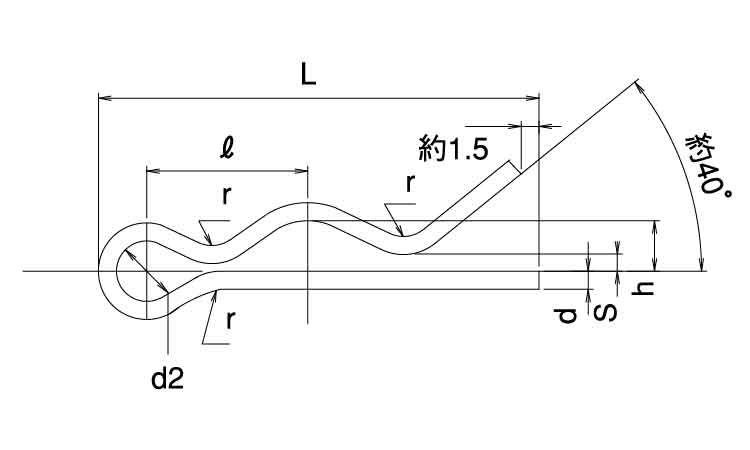 スナップピン(大陽 4.0