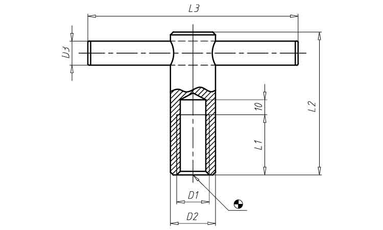 トミー・ナット 固定レバー付 8.0