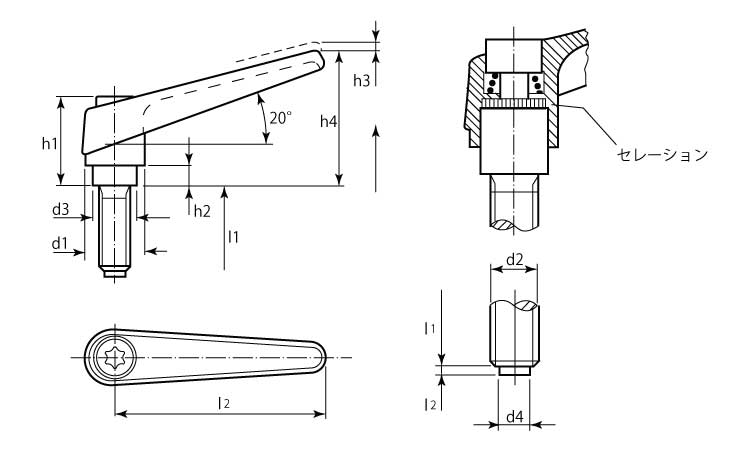24410真鍮スラスト(シルバー 1.0 14.0