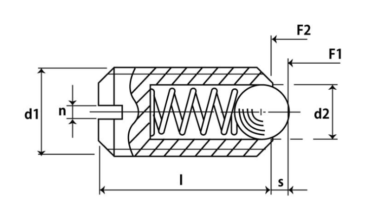 スプリングプランジャプラ球白 14.0 6.0