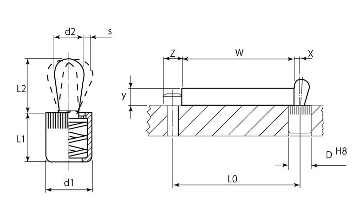 2B150シール付(重(ピン鋼 1/4
