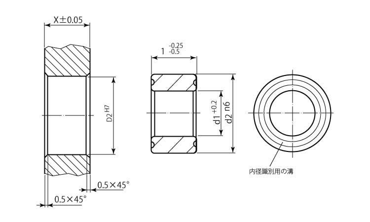 位置決めクランプピン用ブッシュ 20.0 25.0