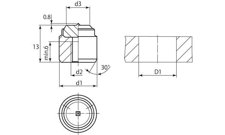 ハードメタル(圧入用(ポイント付 10.0 5.0