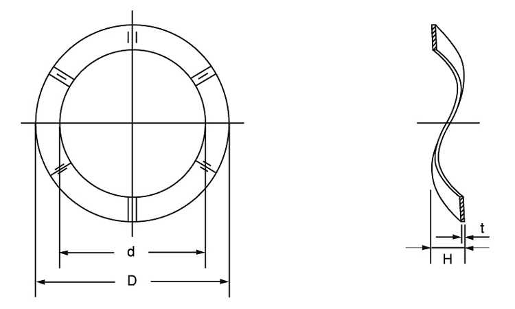 波ワッシャー(ベアリング(オチアイ