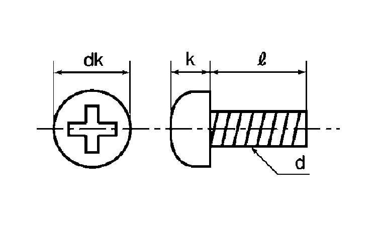 ポリカーボネート(+)ナベ小ねじ 1.7
