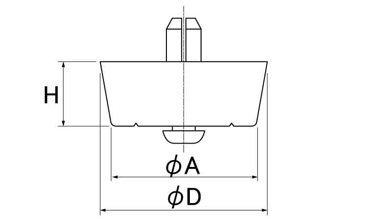 足ゴム(リベットタイプ 5.0