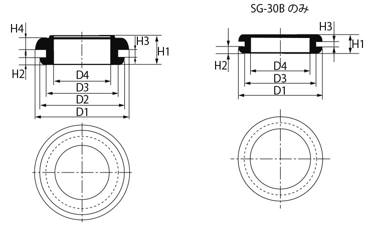 難燃性膜付グロメット(CRUL 9.0